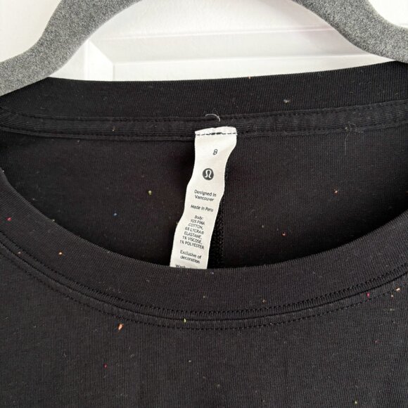 Lululemon LA Relaxed 3/4 Sleeve Crew Multi Color Spot Top Size M - Picture 6 of 7